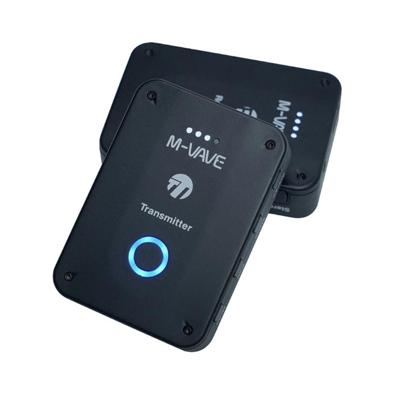 M-VAVE 2.4G Wireless Earphone Monitor Rechargeable ISM Transmitter Receiver with Volume Support Stereo Mono Mute Function