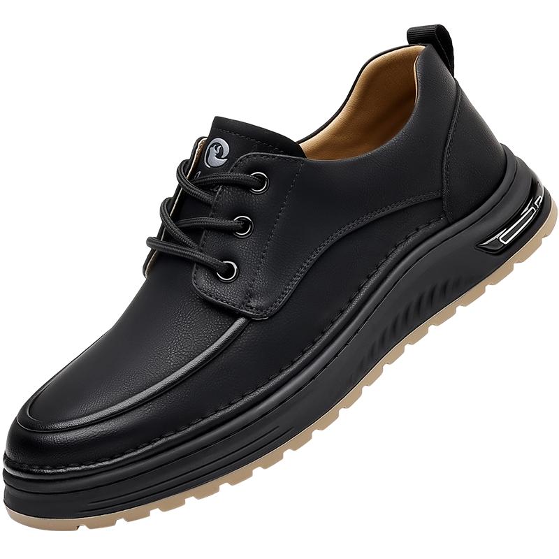 Men s Autumn And Winter New Lace-Up Casual Shoe Thick-Soled Anti-Slip Business Formal Shoe Comfortable Thick-Soled Walking Shoes 38