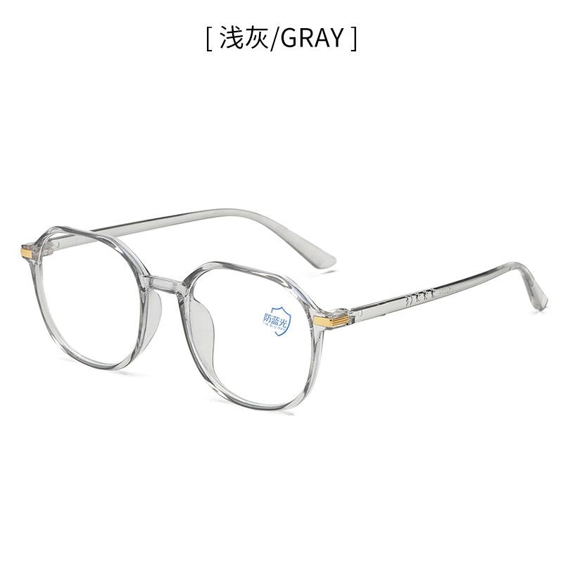 Gjennomsiktig datamaskinbrilleinnfatning Kvinner Menn Antiblått lys polygon briller Blokkerende briller Optisk brillebrille