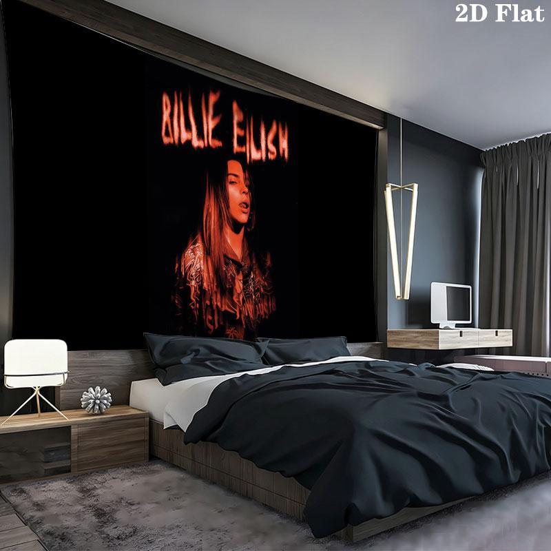 Billie Wall tapestry, aesthetic printed fabric blanket, suitable for bedroom, living room, and home decor.