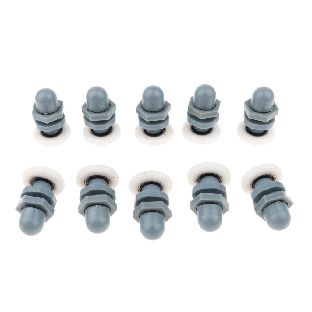 2/4/6/8 Pieces Single Sliding Shower Door Enclosures Rollers Runners Wheels 25mm