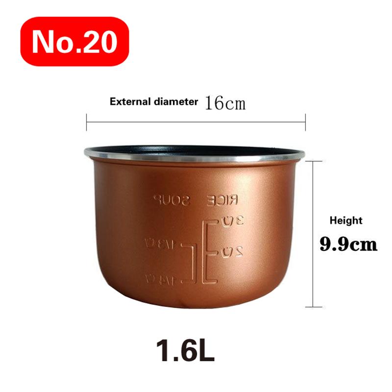 1.2L-4L Mini Household Car Electric Rice Cooker Liner Rice Cooker Cooking Electric Rice Cooker Liner Universal