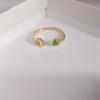 Anello Piccolo Fresco Versatile Estivo con Goccia d'Olio a Forma di Margherita Piccola Femminilità Design di Nicchia Anello Aperto Quotidiano