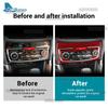 For Subaru Forester      2024 Car Central AC Panel Frame Real Soft Carbon Fiber Trim Sticker RHD LHD