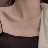 Elegant Butterfly Pendant Clavicle Necklace for Women - 2025 Fashion Niche Design Choker