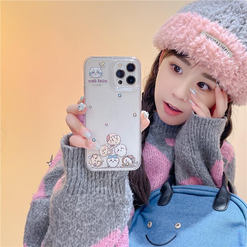 Cartoon Graphics Floating Quicksand Case for iPhone 15 Pro Max  14 16 Silver Moving Sand Fundas Cute Clear Hard Phone Cover