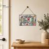 Inspirierendes Gebetskunst Spanisches Religiöses Wandbehang-Ornament mit Rosenkreuz-Blume, Neue Wohnung Einweihungsgeschenke Holz-Dekor-Anhänger
