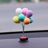 Car interior decoration colorful and lovely clay balloon car console panel creative car accessories