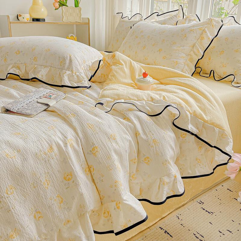 Ailan Huijia Double Gauze Ruffle Summer Quilt 220cm*240cm