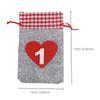 24PCS DIY Hanging Candy Gift Sacks Christmas Decoration Christmas Advent Calendar Countdown Bag