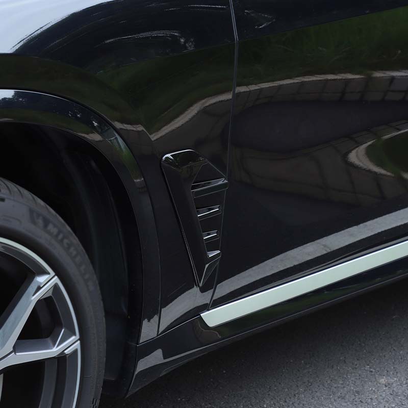 Car Side Fender Cover Shark Gills Side Decoration Fender Air Vent Trim Cover For BMW X5 G05 F95 X5M 2025 2025
