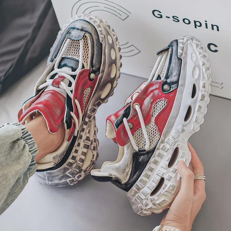 2025 Hot Sale Retro Men's Casual Shoes Shockproof Comfortable Outdoor Running Fitness Training Exercise Sneakers Size 39-44