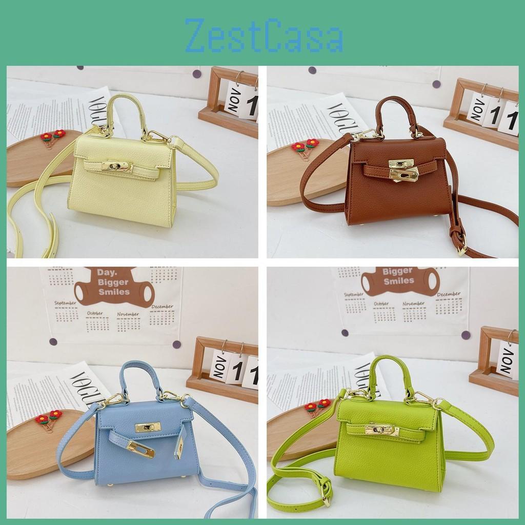 Girls Small Handheld Coin Purse Striped Pattern Chain Strap Accessories Daily