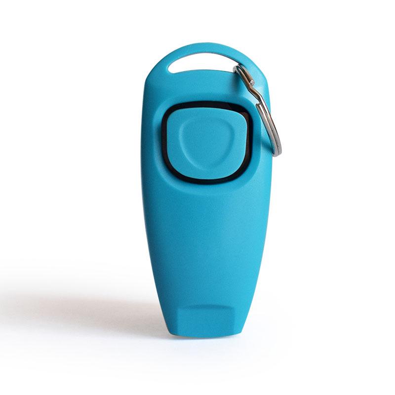 Pet Dog Training Whistle Dog Trainer Puppy Stop Barking Training Aid Tool with Key Ring Pet Supplies Two Whistling Pieces in One светло-синий