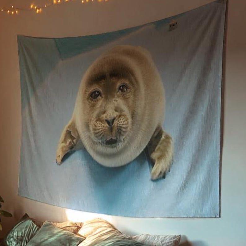 Nico seals tapestry 75x100 чёрный