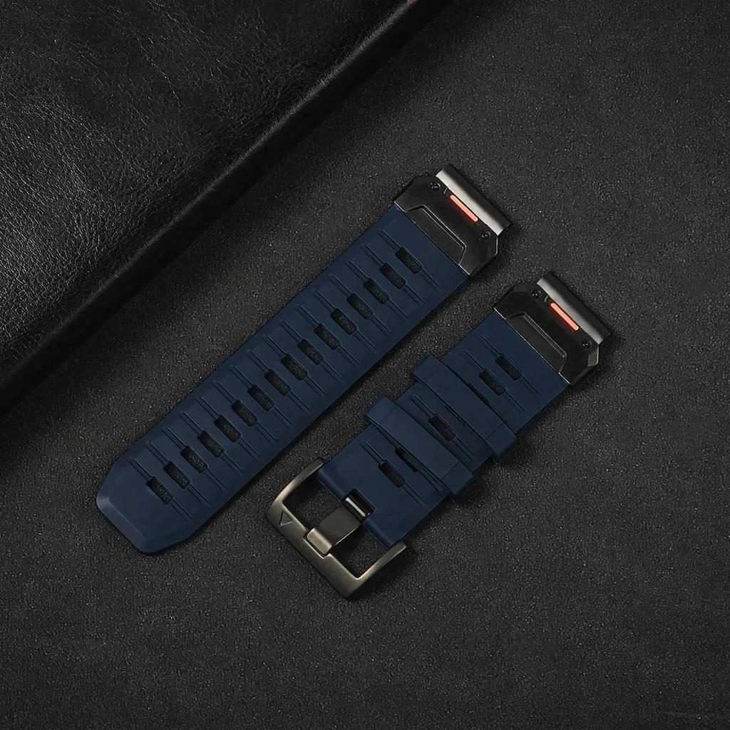 22mm 26mm Fluororubber Strap For Garmin Fenix 8 7X 7Pro Epix Pro Gen2 47mm 51mm QuickFit Garmin Fenix 6 6X Pro 5XPlus Watchband