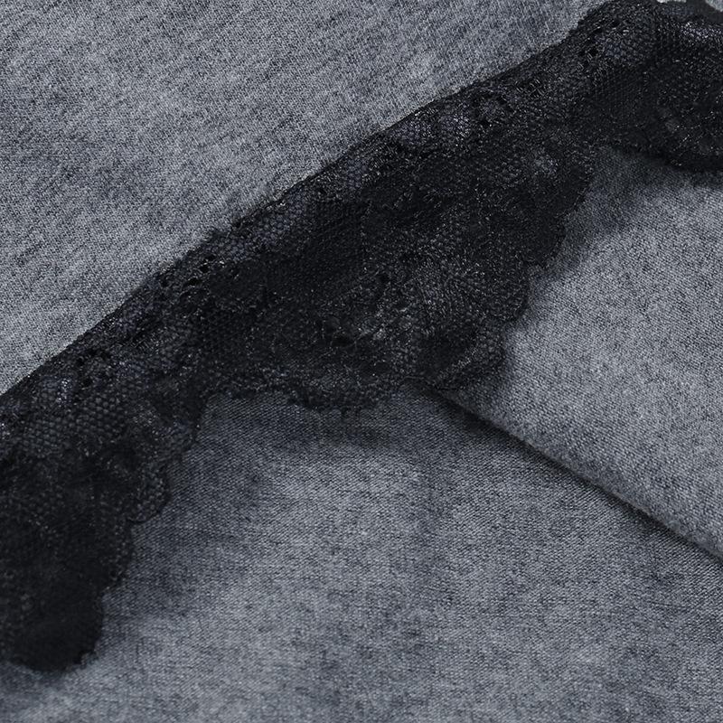 GMXIA Spice Lace Patchwork Halfter Dark Wind Persönlichkeit Moth Print Abnehmen Temperament Top Lady