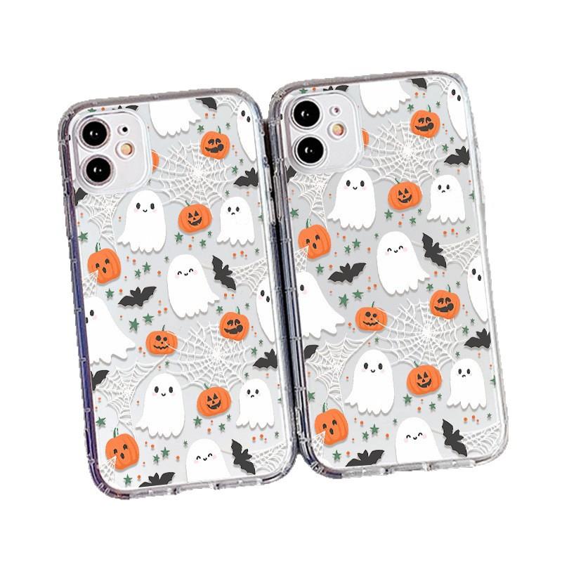 Halloween ghost for iPhone17 mobile phone case Apple 16 Pro air cushion mobile phone case 14/13 anti-drop large hole