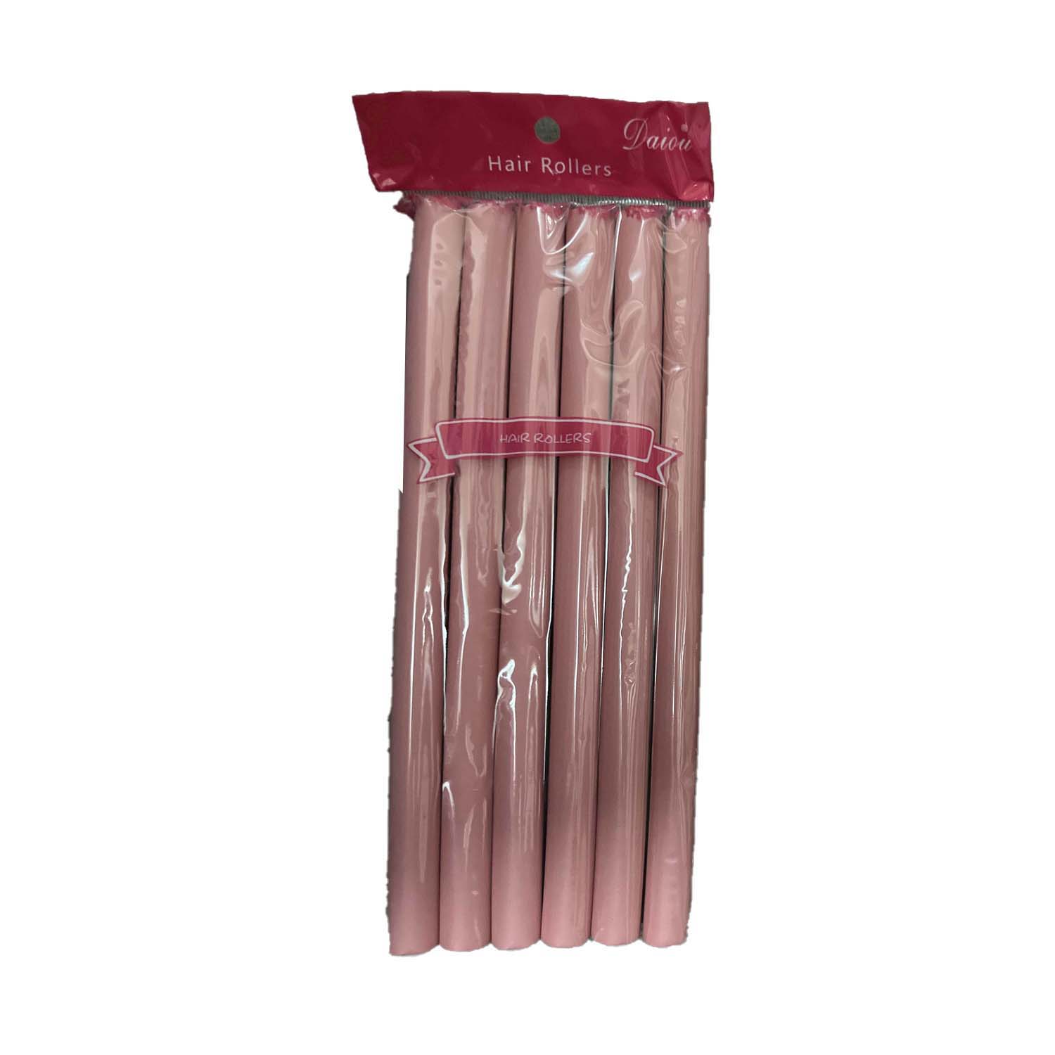 

6 pcs/Lot Heatless Curling Rod Soft Sponge Hair Curls Roller Foam Bendy Twist Curls Tool DIY HairStyling Перукарські інструменти No Heat Flexi Rods 2.6CM-Pink