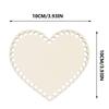 2Pcs Heart Shape Wooden Basket Bottom DIY Crochet Bag Base Natural Wood Bag Bottom for Beginners Shaping Pad Basket Weaving