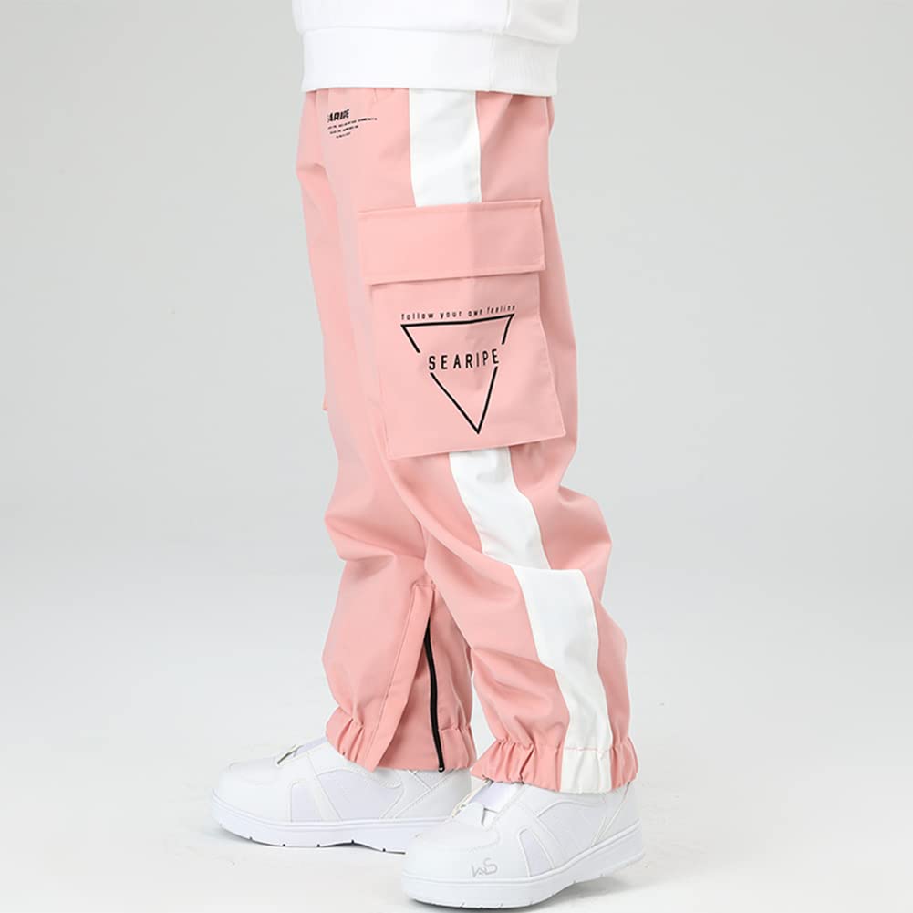 HOTIAN Snowboard Pants for Men and 6 5 Sizes Water Resistant to Abrasion and Women, Colors, (XS-XL), 10,000mm, Waterproof, Resistant, Warm, XYP-K2107