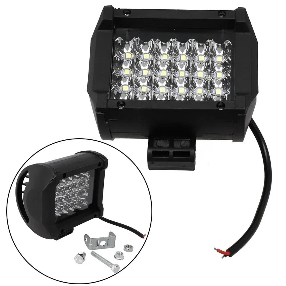 72W 4 Zoll LED Bar Offroad Spot Flood LED-Licht für Auto Truct Boot Atv Traktor Weiß Rechteckigen Scheinwerfer