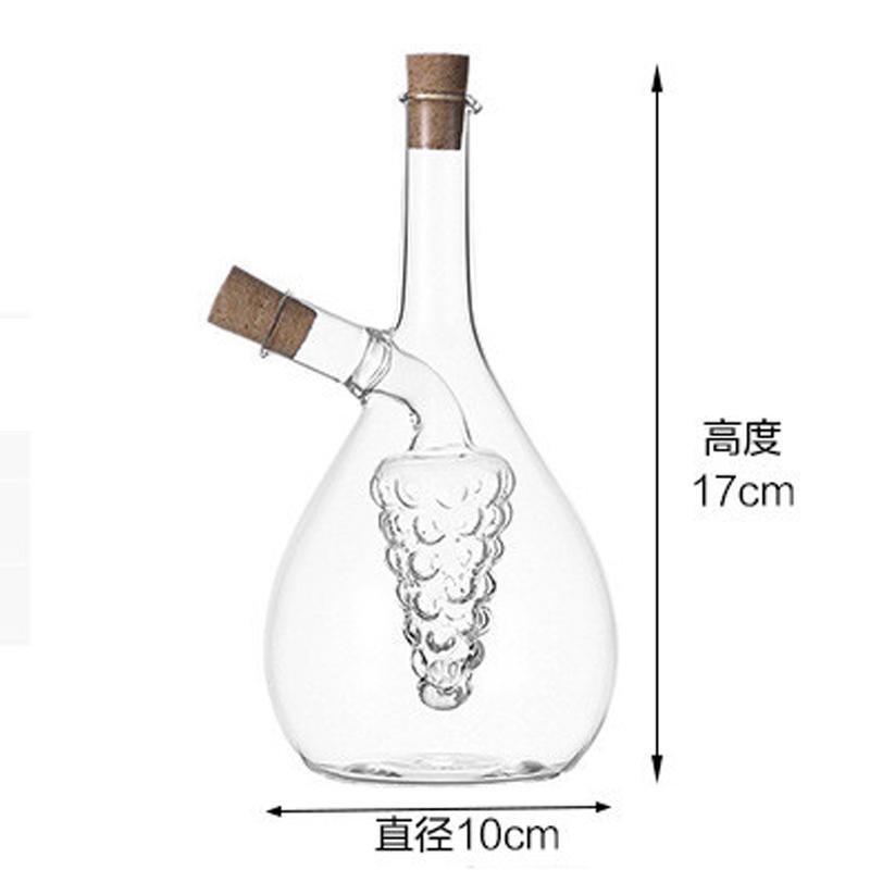 

Бутылка для масла и уксуса из боросиликатного стекла, герметичная банка для соевого соуса, стеклянная банка для масла в форме кухонных принадлежностей 400 мл