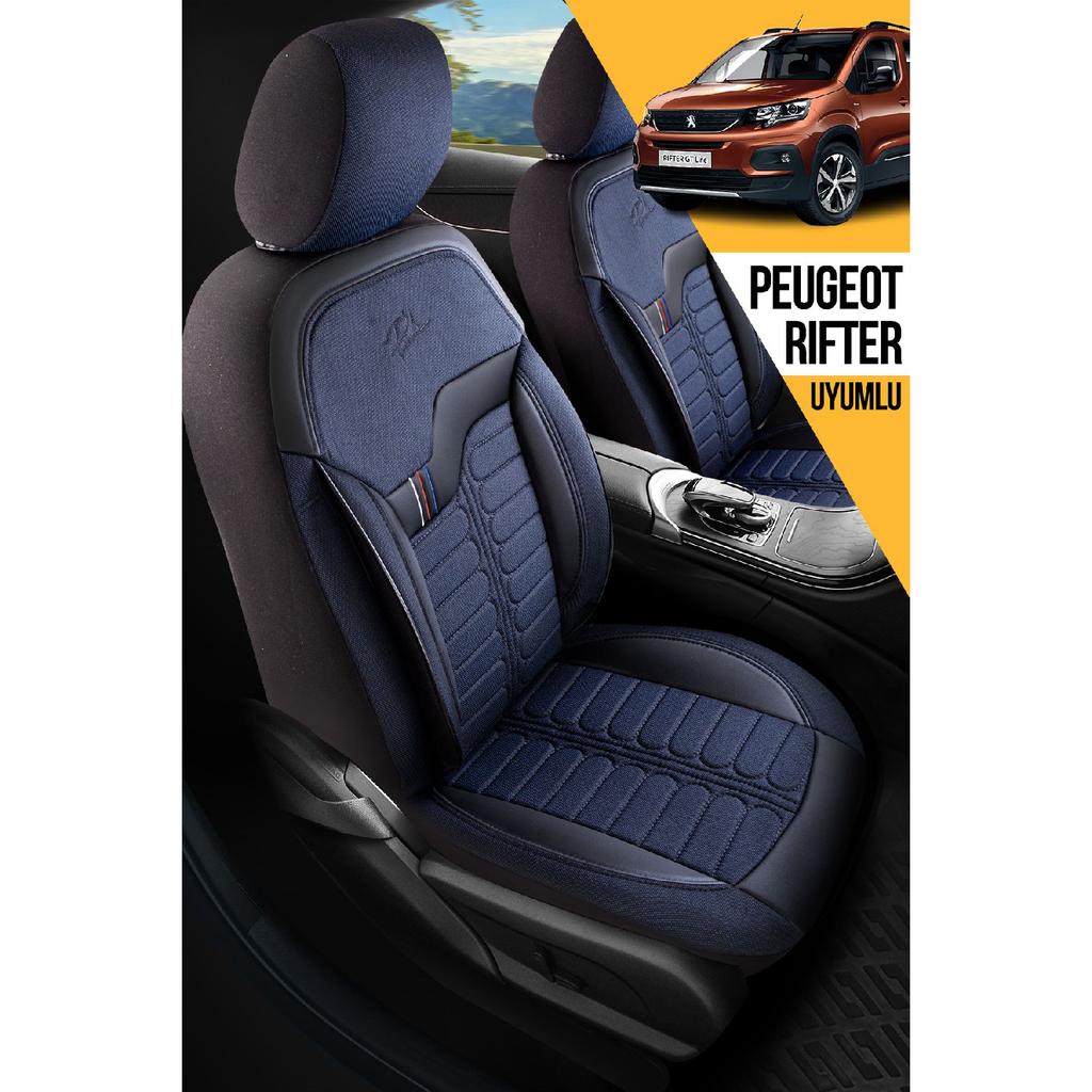 Panda Chile Series British Jacquard Fabric Peugeot Rifter Compatible Car Seat Cover - Full Set Compatible for All Vehicles Universal