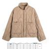 Giacca Trapuntata in Cotone da Donna Inverno 2024 - Moda Street Style, Cappotto a Maniche Lunghe