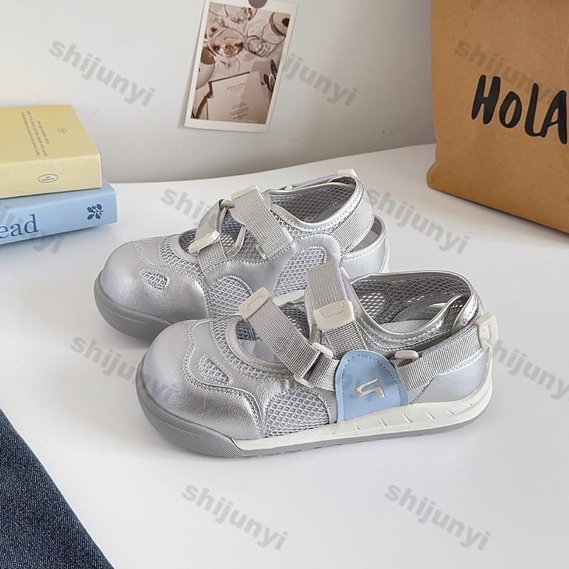 Fashion Women's White Sneakers 2025 Summer New Mesh Breathable Fashion Non Slip Sandals Luxury Lightweight Comfortable Casual Flat Shoes