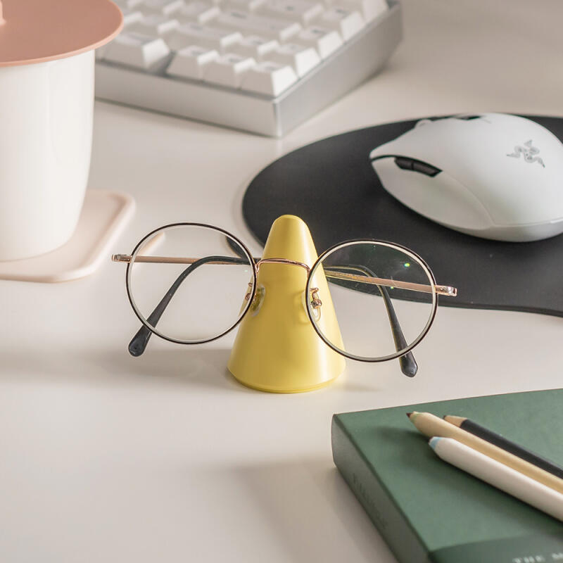Domestic Icon Glasses Stand Holder Icon Yellow