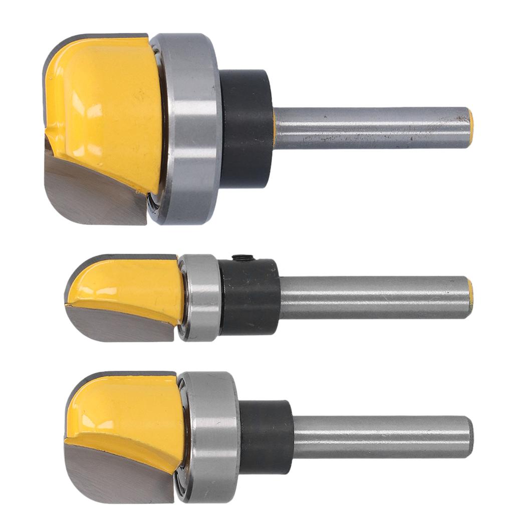 Round Nose Bit Core Box Bowl Tray Template Dish Carving Router Cutter with Bearing 14in