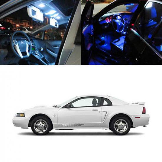 5 x 5050 SMD Full LED Interior Lights Package Deal For 1994-2004 Ford Mustang