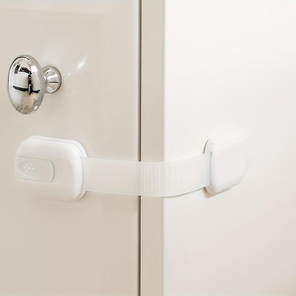 5pcs Children's Safety Lock Baby Drawer Lock Protection Cabinet Anti-Clip Refrigerator Plastic Lock Buckle Protect Children's Safety Door Lock