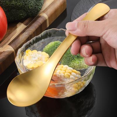 304 Stainless Steel Deepen Soup Spoon Thicken Children Rice Spoons Durable Serving Ladle Tableware Kitchen Accessories