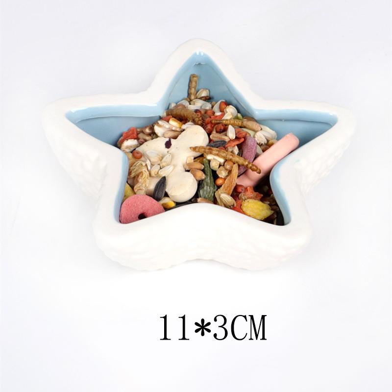 Hamster Ceramic Feeding Bowl Feeding Basin Guinea Pig Chinchilla Hedgehog Small Pet Round Bowl Food Water Feeder