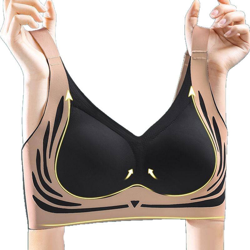 Temu Exklusiver Nahtloser Anti-Hänge-BH für Damen - Formverbessernd, Ohne Bügel, Perfekt für Große oder Kleine Brüste