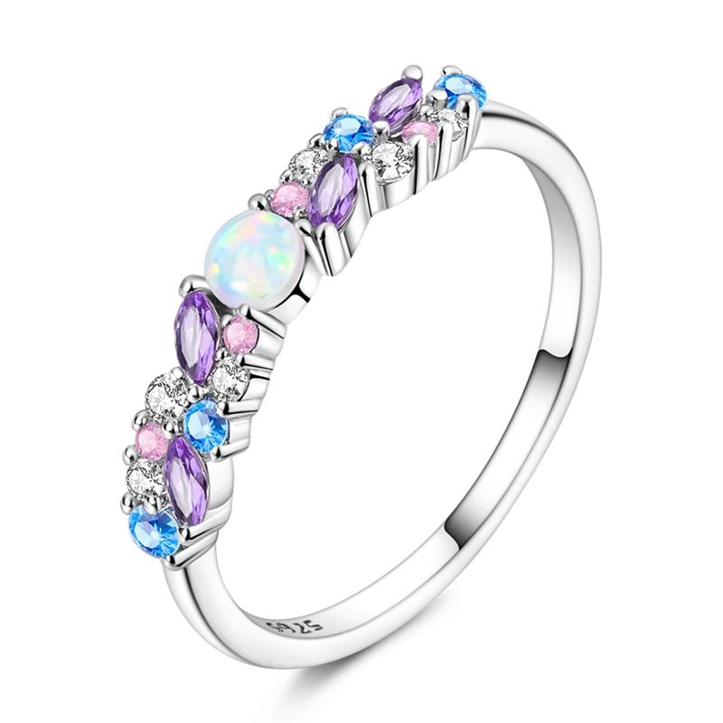 Shine Zircon Ring Copper Metal Authentic Original Stone Multi Layer Simple Infinitely Wide Rings Designed For Women FineJewelry Wedding Party Perfect