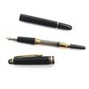 Great MONTBLANC Fountain Pen Meisterstück Classic White Star Black 14K Mens Used