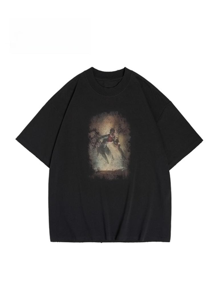 2026 Licensed Deadpool Guardians of The Galaxy Printed T-Shirts Relaxed Plus Size Men's and Women's Short Sleeves