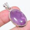 Pierre Gemme Améthyste Sauge Naturelle Argent Sterling 925 Pendentif Bijou 1.77" Y4a88