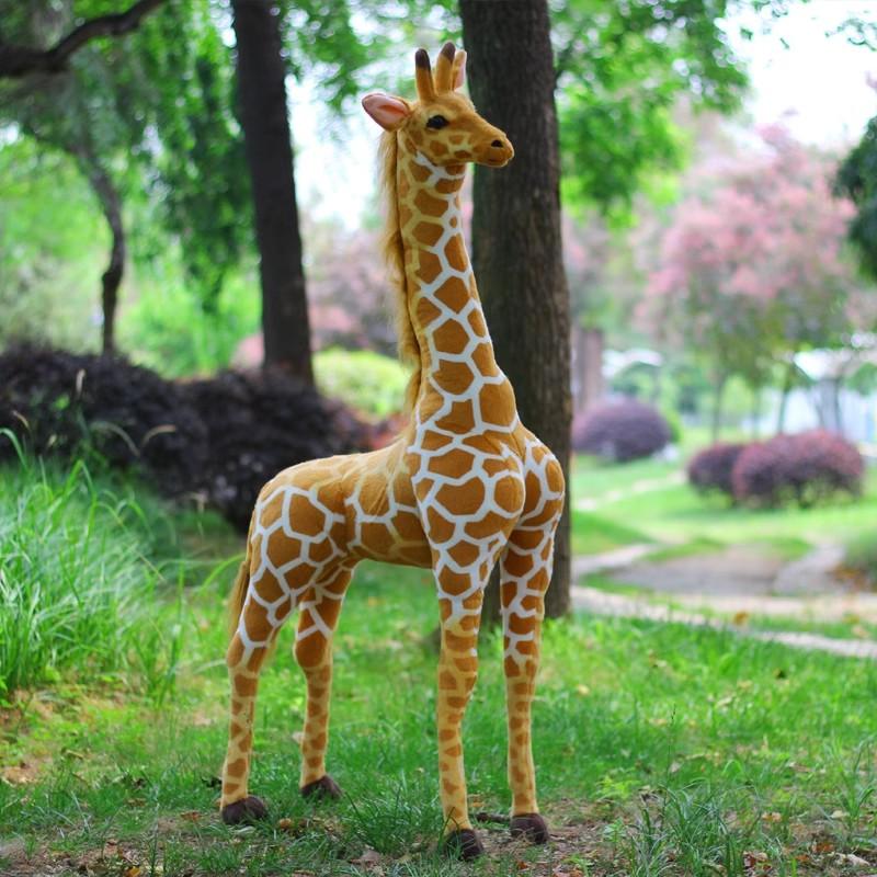 Favorite Toy Unisex Kids Giraffe 1Pc 50-120Cm Giant Size Plush Toys Cute Stuffed Animal Soft Doll Birthday Gift Kids Toy Christmas Presents