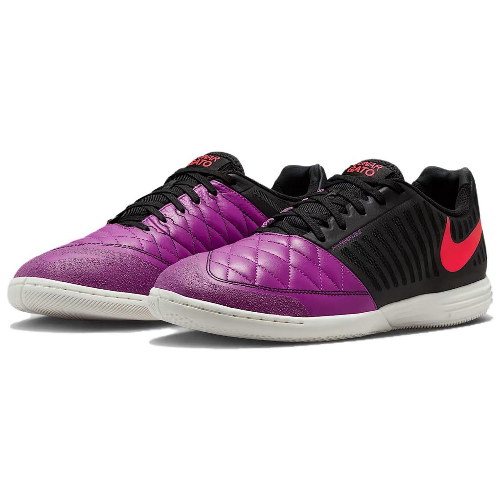 Nike Lunargato II Breathable Low Top Casual Shoes Unisex Black Purple 580456-502