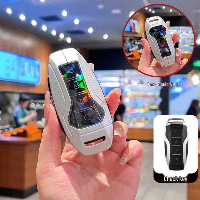 BYD Key Case for Song Plus, Qin DMi, Han EV, Dolphin, Seagull - Metal Buckle Full Coverage Accessories