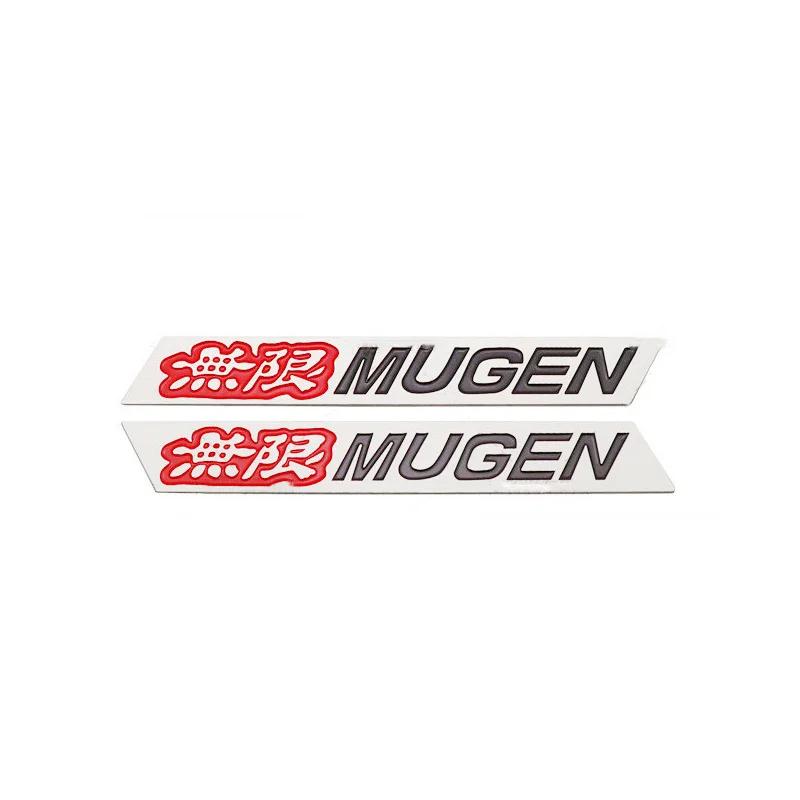 

1Pairs Metal Mugen Logo Fender Trunk Car Emblem Decal Stickers Badge For Honda CRV Accord 7 Civic 4d 5d FIT JDM Jazz Accessories красный черный