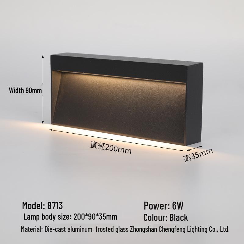 Waterproof LED Step Light for Outdoor Ramps & Corners, Die-Cast Aluminum Plinth Light