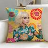 music artist Katy Perry Cushion Cover Soft  EasyWash Pillow Case  Versatile for Couch Bed Travel and Office