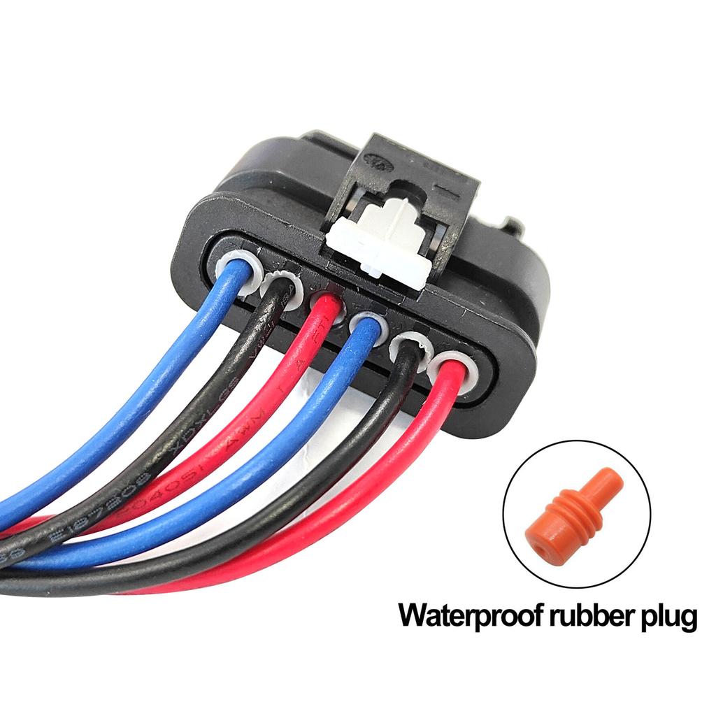 6Pin For Fiat 500X 2014 - 2024 Rear Tail Light Lamp Connector Pigtail Plug Prewired Wiring Harness Cable 2020 2019 61132359993