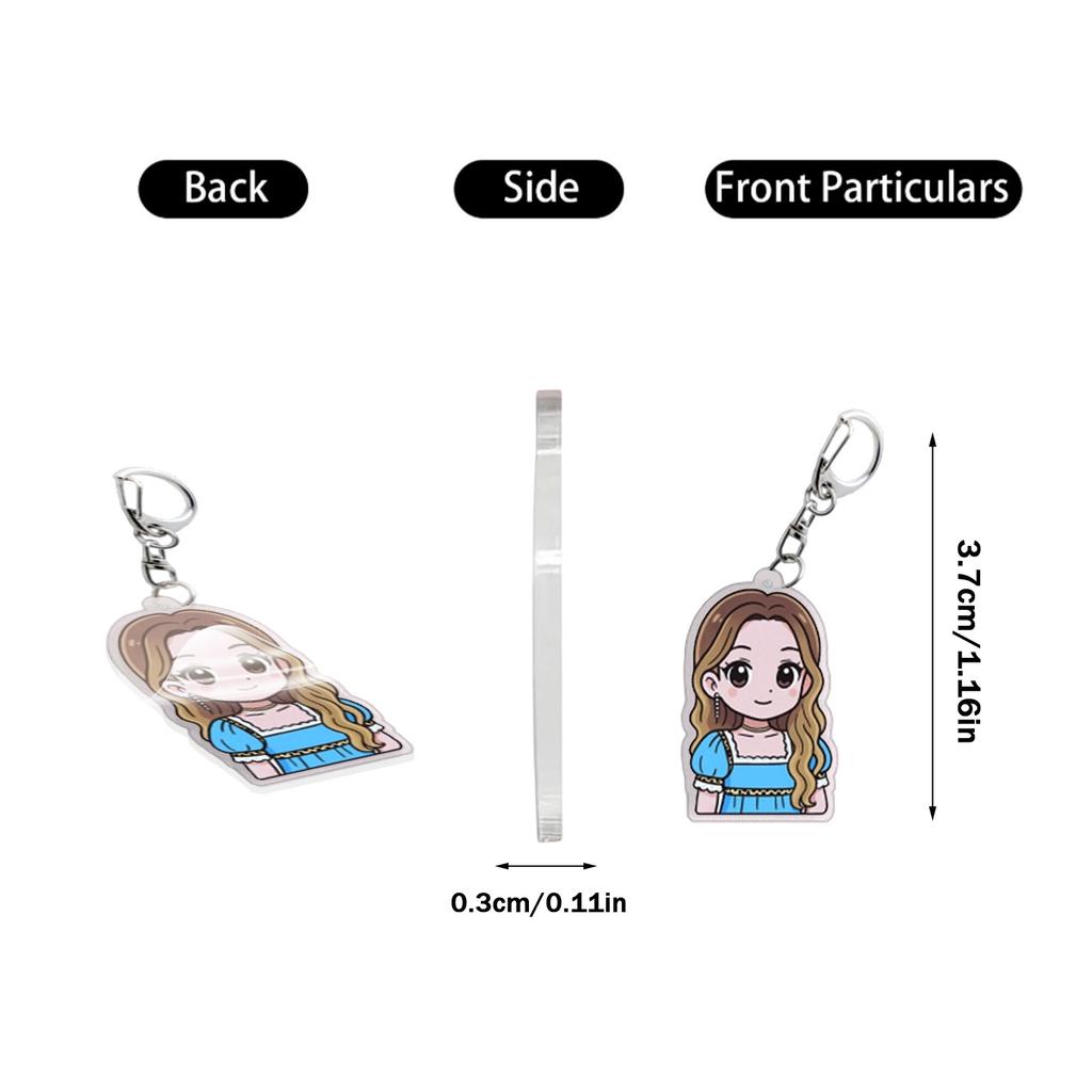 2D Akryl Platt Mystery Box, Innehållande 24 Hängen, Perfekt Som En Julklapp.