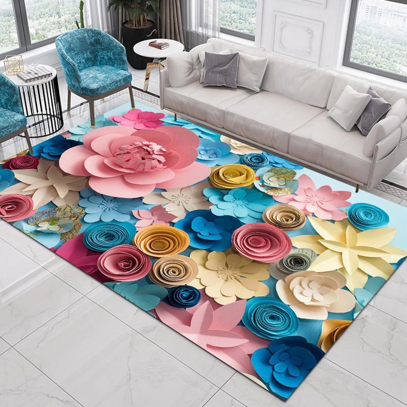 Living Room Carpet Nordic Ethnic Style Home Decoration Coffee Tables Large Area Plush Mat Bedroom Vintage Rug